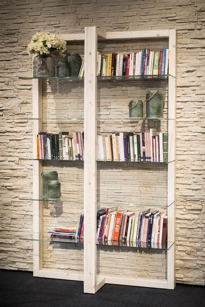 libreria Lusia in legno xlam di XL